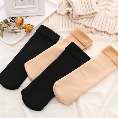 Winter Cute Thermal Snow Fur Socks - Pack of 6