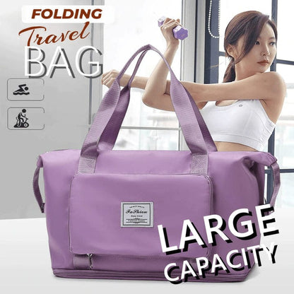 Foldable Travel Duffel Bag, Large Capacity Folding Travel Bag, Travel Lightweight Waterproof Carry Luggage Bag