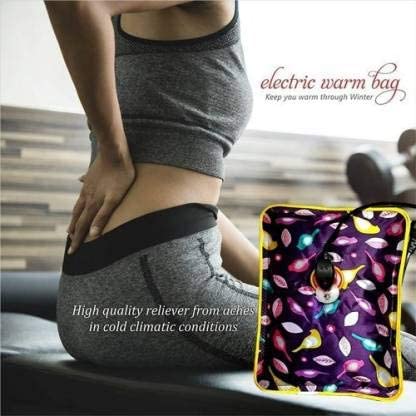 Electric Pain Relief Gel Heating Hot Water Bottle Pouch Bag