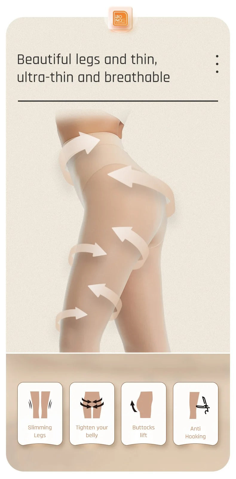 Anti Scratch Transparent Stockings - Universal Fit